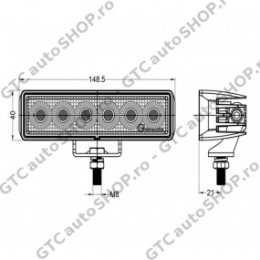 Set 4 proiectoare lucru pentru portbagaj More4x4