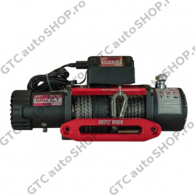 Troliu Grizzly Winch 13000 180:1 cablu sintetic