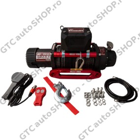 Troliu Grizzly Winch 13000 150:1 cablu sintetic