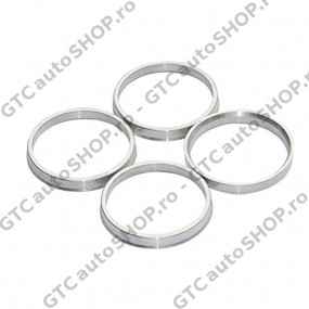 Set 4 inele aluminiu pentru centrare jante 110 mm pe butuc 106.1 mm