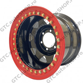 Janta OFM cu beadlock 15x7J, 6x139.7, ET-25 Black Nissan Patrol , Mitsubishi, Toyota