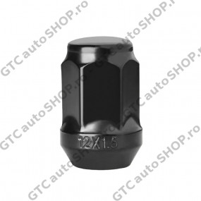 Piulita neagra 12 x 1.5mm pentru jante otel