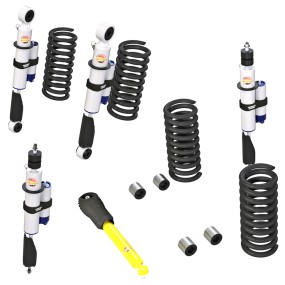 Suspensie - Kit complet Terrain Tamer PRO +5cm cu rezervor reglabile, Land Cruiser 80 si 105