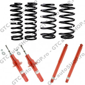 Suspensie Grand Cherokee WH/WK cu amortizoare reglabile Koni si arcuri OME +5cm 2005-2010