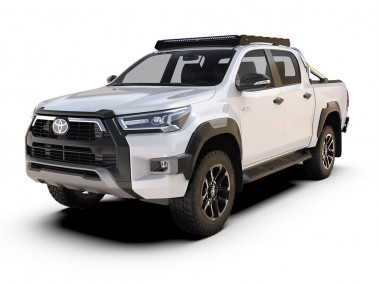 Portbagaj aluminiu Front Runner Slimsport Hilux Revo 2015+ cu montare LED Bar Osram VX1000-CB