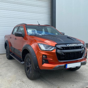 Ornament capotă negru, plastic ABS, Isuzu D-Max (2020+) Safari