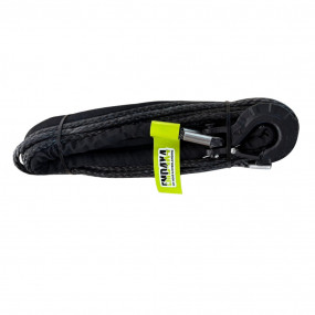 Plasmă (cablu) sintetică troliu 8mm x 30m, 6700 kg, cu cârlig, negru Emd4x4