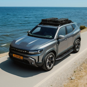 Portbagaj Aluminiu Slim Dacia Duster 2024+, 135 x 115 cm, AQM4WD T40