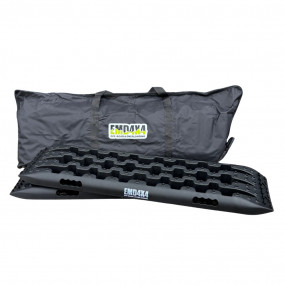 Set rampe de tracțiune 107 cm, max 10000 kg, cu husă, negru Emd4x4