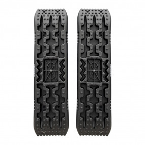 Set rampe de tracțiune negre 108 x 32 cm cu suport Hi-Lift integrat, cu husă, EMD4x4